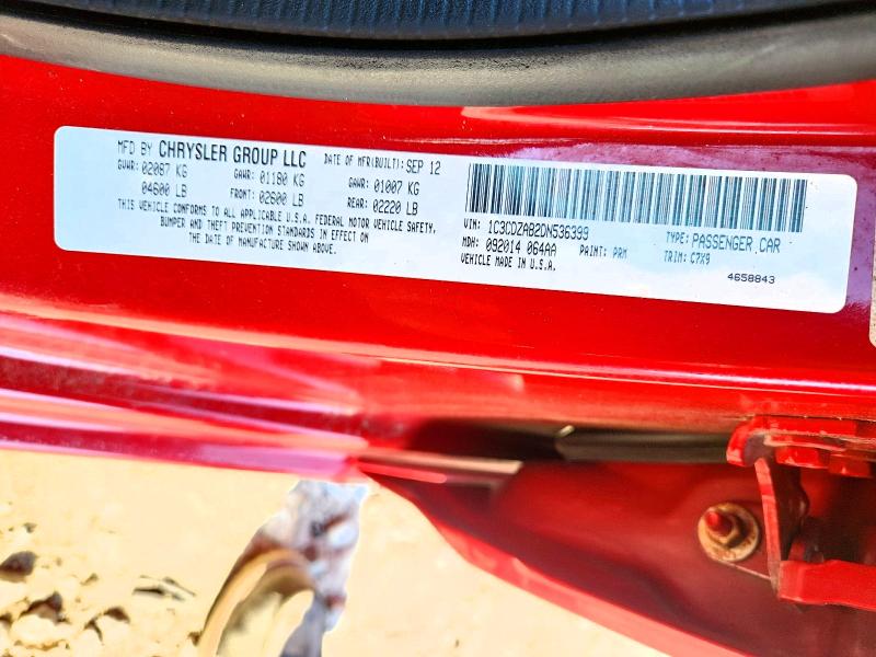 Продаж на аукціоні авто 2013 Dodge Avenger, vin: 1C3CDZAB2DN536399, номер лоту: 74513415