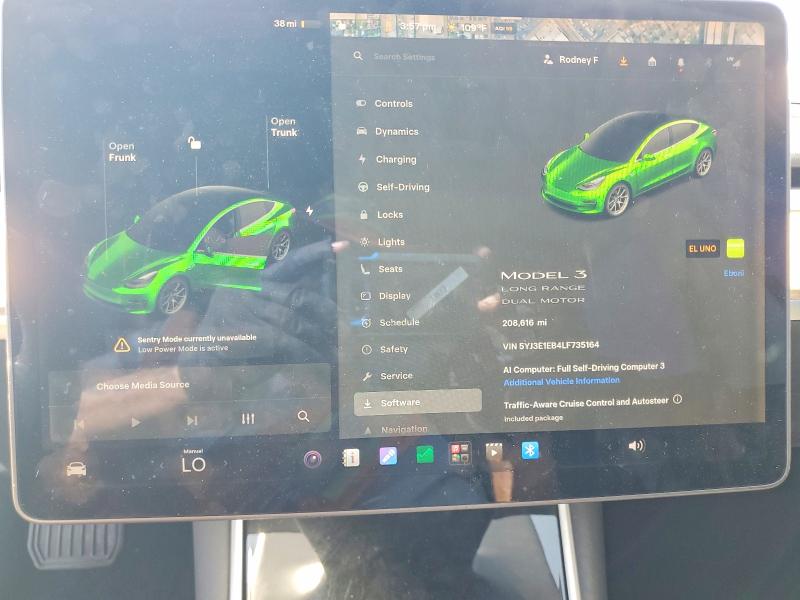 60870126 :رقم المزاد ، 5YJ3E1EB4LF735164 vin ، 2020 Tesla Model 3 مزاد بيع