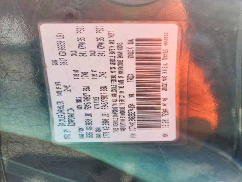 Aukcja sprzedaży 2002 Dodge Ram 1500, vin: 1D7HA18N82S574154, numer aukcji: 62259416