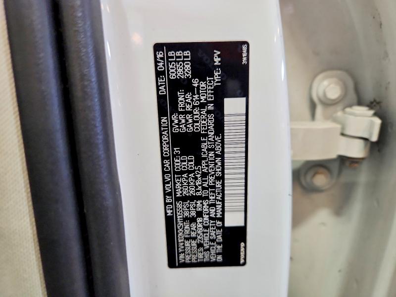 61904946 :رقم المزاد ، YV4102KK5H1105585 vin ، 2017 Volvo Xc90 مزاد بيع