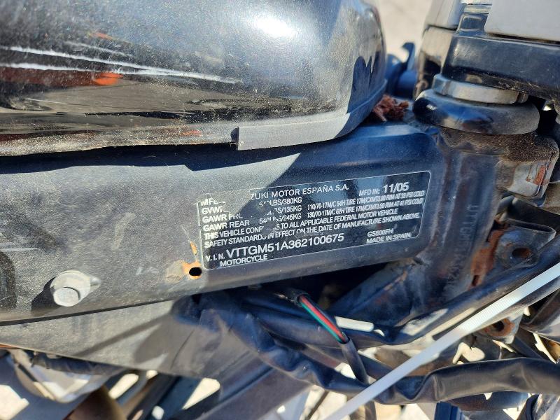 Продаж на аукціоні авто 2006 Suzuki Gs500, vin: VTTGM51A362100675, номер лоту: 62987486