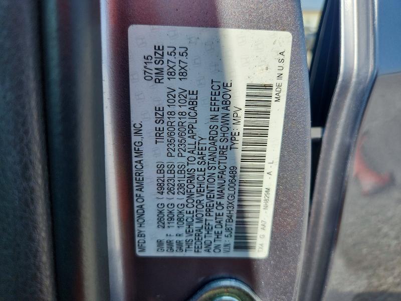Aukcja sprzedaży 2016 Acura Rdx, vin: 5J8TB4H3XGL006489, numer aukcji: 61554426