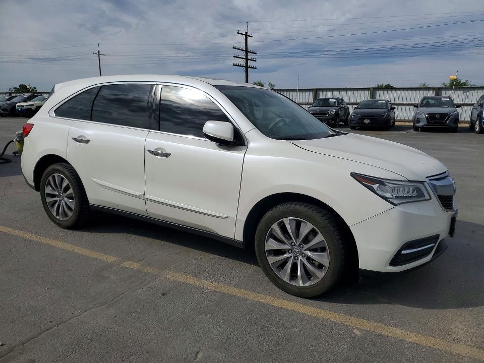 60722116 :رقم المزاد ، 5FRYD3H45EB009297 vin ، 2014 Acura Mdx مزاد بيع
