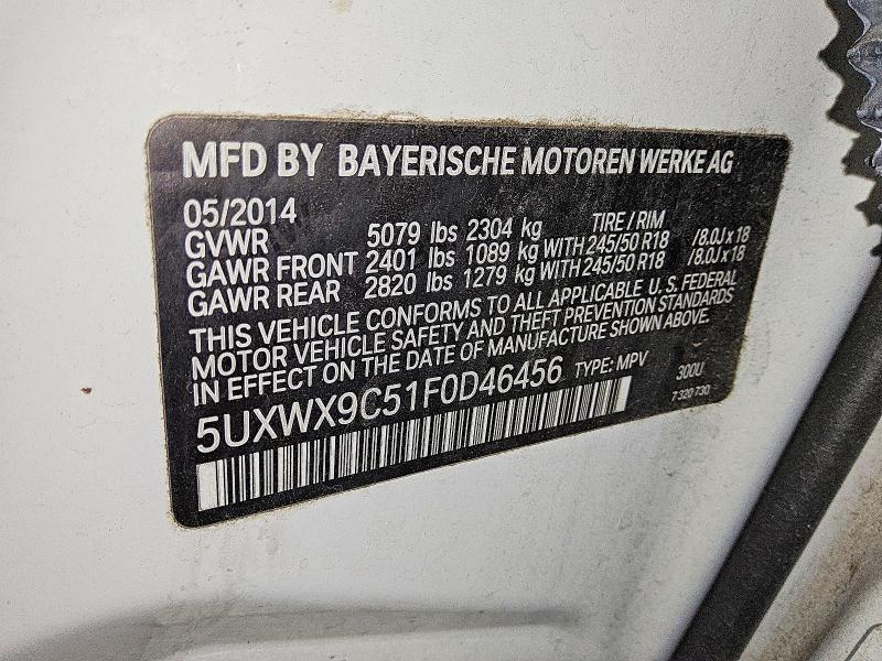 59342546 :رقم المزاد ، 5UXWX9C51F0D46456 vin ، 2015 Bmw X3 مزاد بيع
