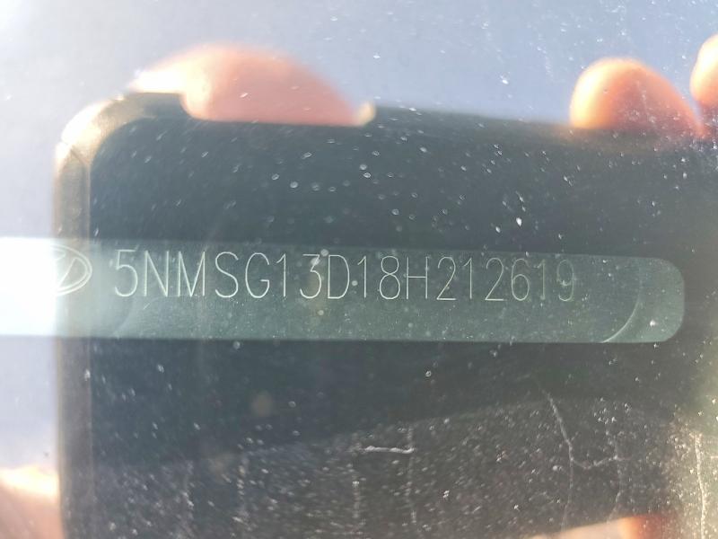 Продаж на аукціоні авто 2008 Hyundai Santa Fe, vin: 5NMSG13D18H212619, номер лоту: 62018866