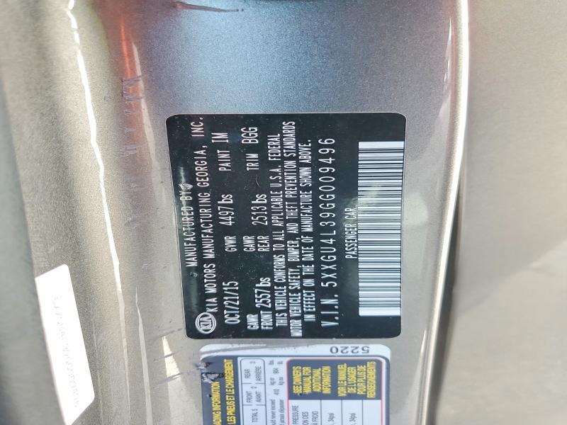 2016 Kia Optima მანქანა იყიდება აუქციონზე, vin: 5XXGU4L39GG009496, აუქციონის ნომერი: 58947836