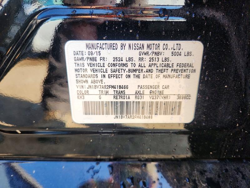 Продаж на аукціоні авто 2015 Infiniti Q50, vin: JN1BV7AR2FM418466, номер лоту: 62234416