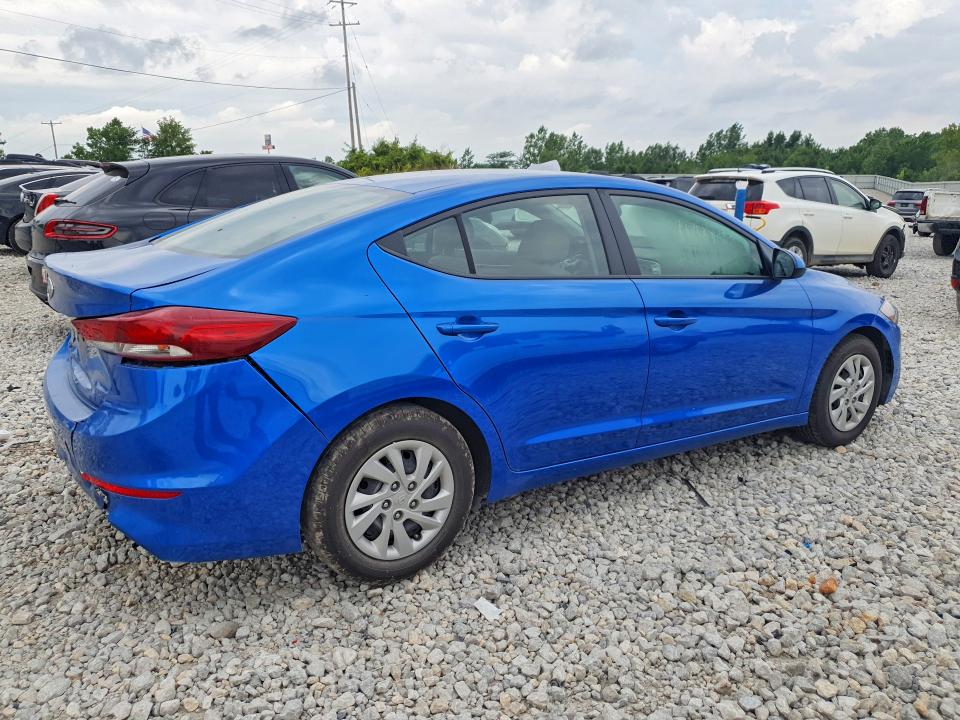 60145036 :رقم المزاد ، 5NPD74LF5JH343444 vin ، 2018 Hyundai Elantra مزاد بيع