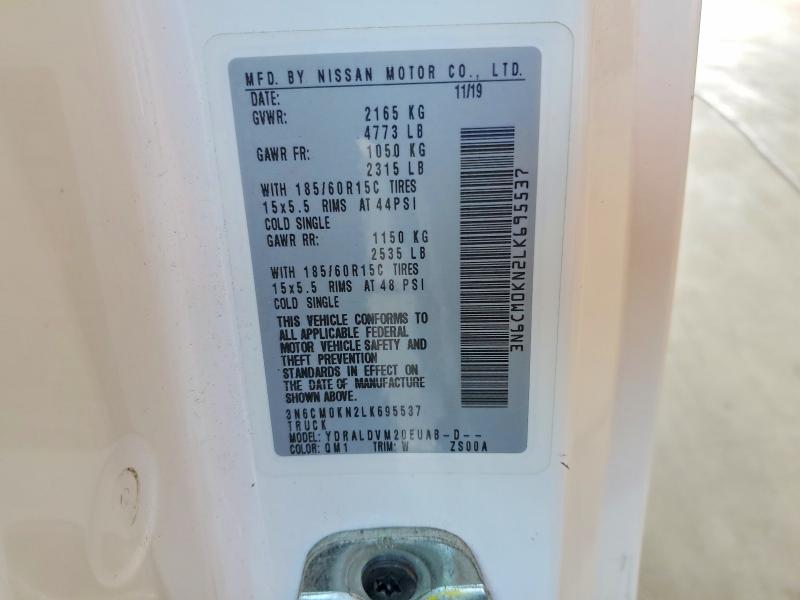 Продаж на аукціоні авто 2020 Nissan Nv200, vin: 3N6CM0KN2LK695537, номер лоту: 61641796
