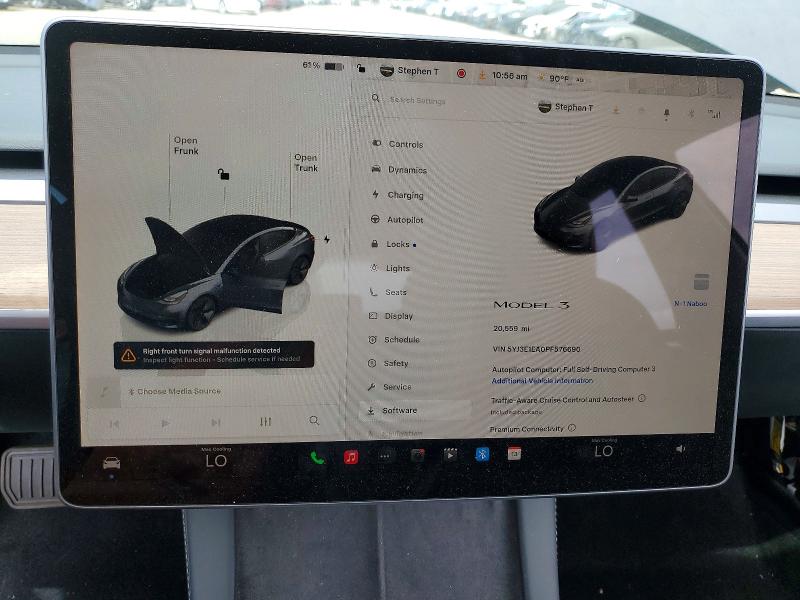 76296935 :رقم المزاد ، 5YJ3E1EA0PF576690 vin ، 2023 Tesla Model 3 مزاد بيع