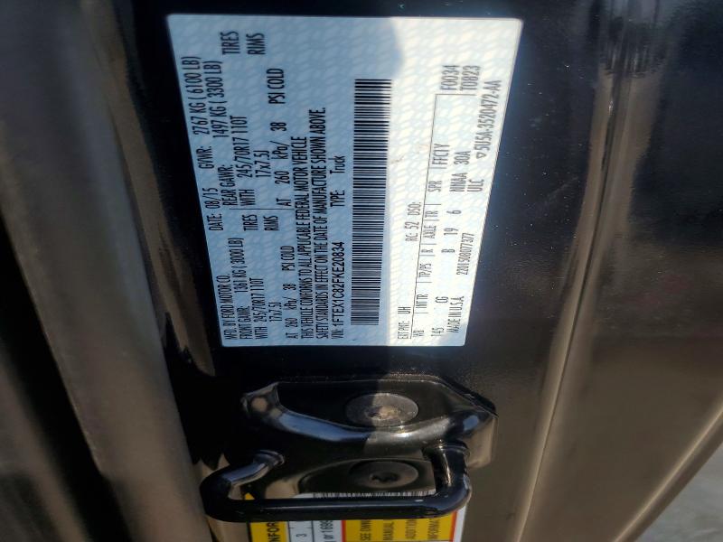 Aukcja sprzedaży 2015 Ford F150, vin: 1FTEX1C82FKE20834, numer aukcji: 62941896