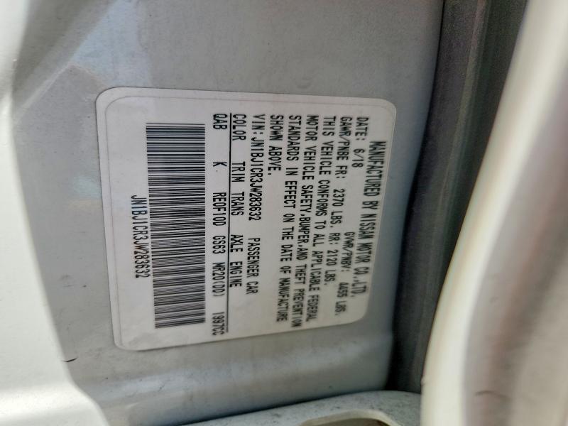 60796126 :رقم المزاد ، JN1BJ1CR3JW283632 vin ، 2018 Nissan Rogue Sport مزاد بيع