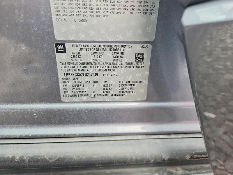 Продаж на аукціоні авто 2020 Buick Envision, vin: LRBFXCSA2LD207949, номер лоту: 85609805
