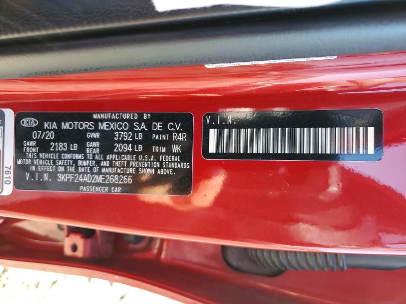 Продаж на аукціоні авто 2021 Kia Forte, vin: 3KPF24AD2ME268266, номер лоту: 61185566