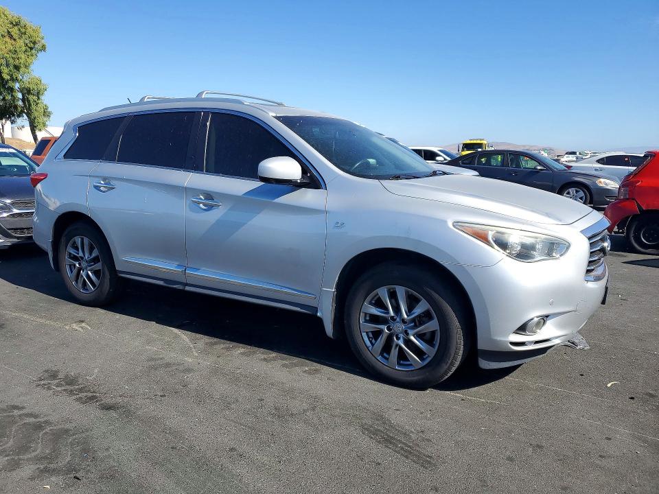 61753086 :رقم المزاد ، 5N1AL0MM2EC538015 vin ، 2014 Infiniti Qx60 مزاد بيع
