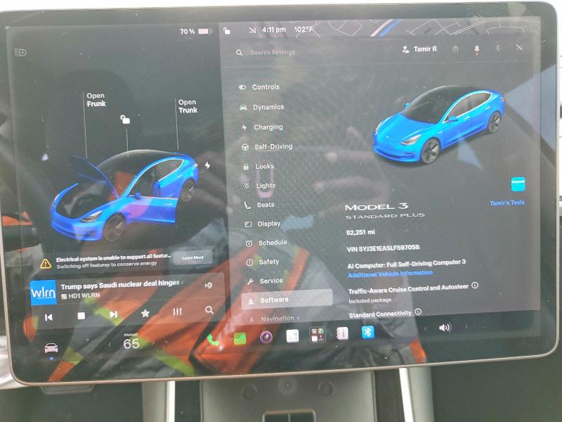 Aukcja sprzedaży 2020 Tesla Model 3, vin: 5YJ3E1EA5LF597058, numer aukcji: 62464116