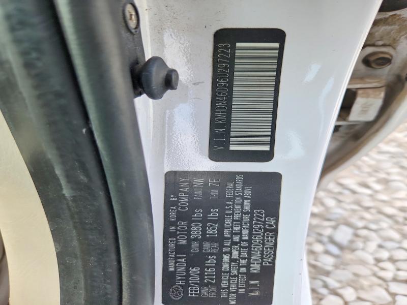 2006 Hyundai Elantra მანქანა იყიდება აუქციონზე, vin: KMHDN46D96U297223, აუქციონის ნომერი: 60801566