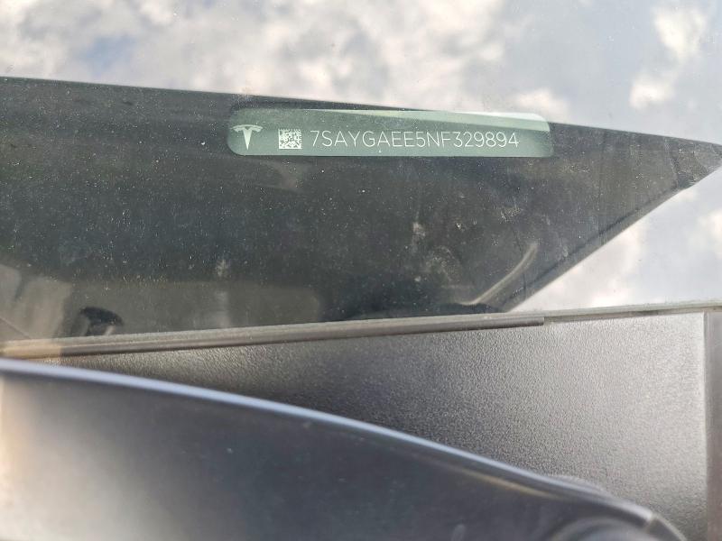 62052916 :رقم المزاد ، 7SAYGAEE5NF329894 vin ، 2022 Tesla Model Y مزاد بيع