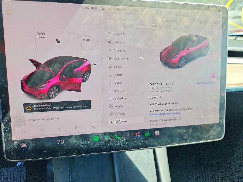 Aukcja sprzedaży 2022 Tesla Model Y, vin: 7SAYGDEE8NF314534, numer aukcji: 57833606
