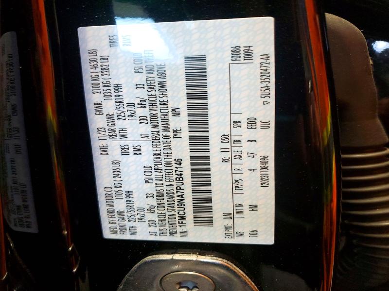 Продаж на аукціоні авто 2023 Ford Escape, vin: 1FMCU9NA7PUB47146, номер лоту: 62542926