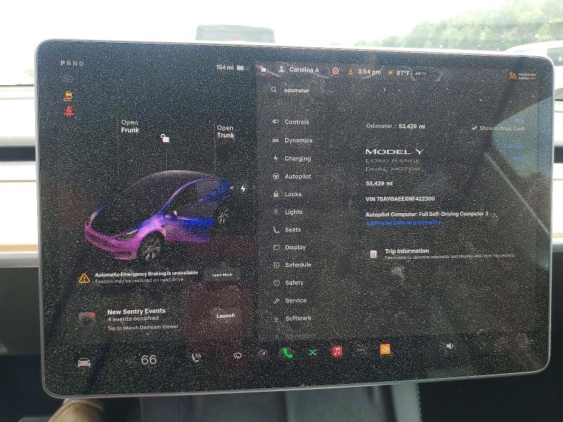 Aukcja sprzedaży 2022 Tesla Model Y, vin: 7SAYGAEEXNF422300, numer aukcji: 59054436