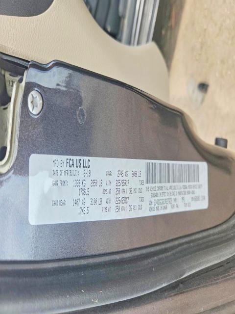 60225616 :رقم المزاد ، 2C4RDGCG6JR327622 vin ، 2018 Dodge Grand Caravan مزاد بيع