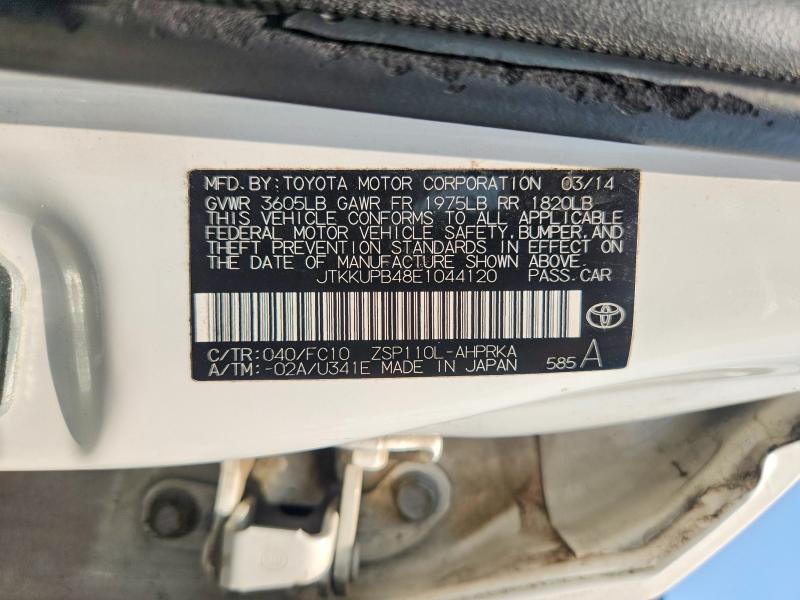 Aukcja sprzedaży 2014 Scion Xd, vin: JTKKUPB48E1044120, numer aukcji: 63022216