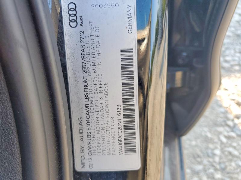 Продажа на аукционе авто 2013 Audi A6, vin: WAUGFAFC2DN116133, номер лота: 59975786