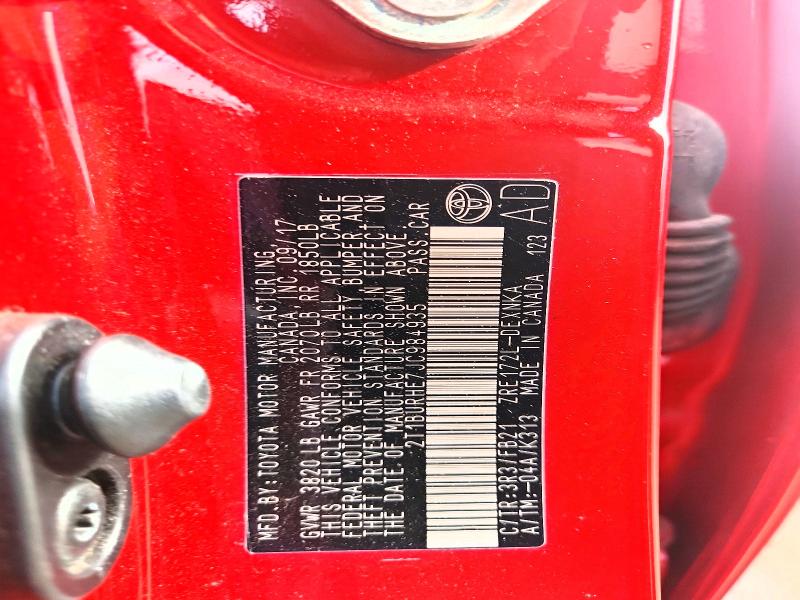 61484576 :رقم المزاد ، 2T1BURHE7JC984935 vin ، 2018 Toyota Corolla مزاد بيع