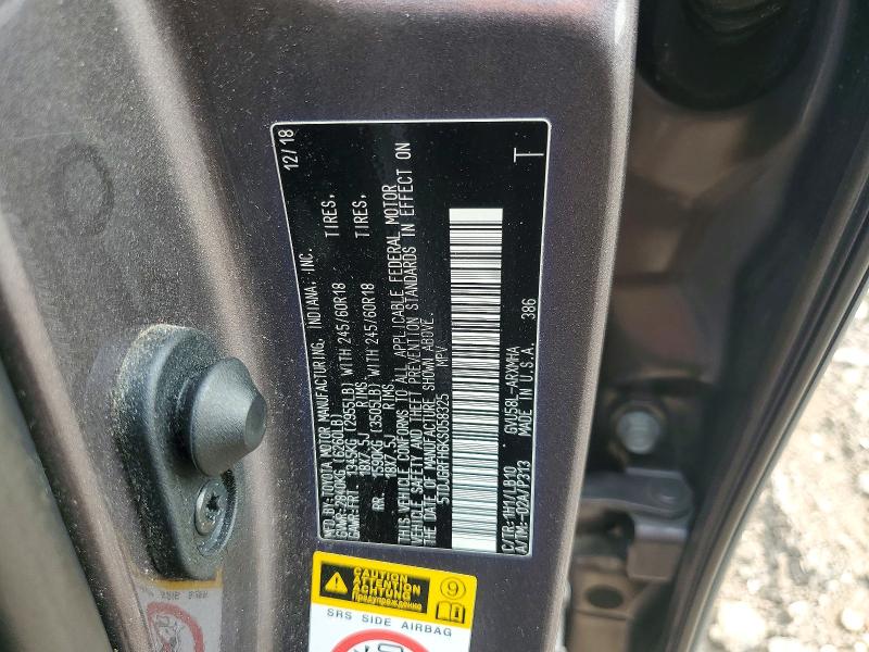 Продаж на аукціоні авто 2019 Toyota Highlander Hybrid, vin: 5TDJGRFH6KS058325, номер лоту: 61444066