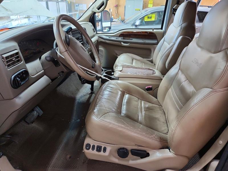 2001 Ford Excursion მანქანა იყიდება აუქციონზე, vin: 1FMNU43S41EA39687, აუქციონის ნომერი: 59677026