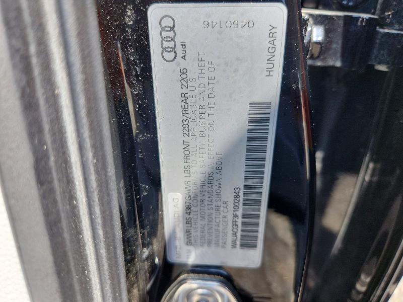 59723286 :رقم المزاد ، WAUACGFF3F1002843 vin ، 2015 Audi A3 مزاد بيع