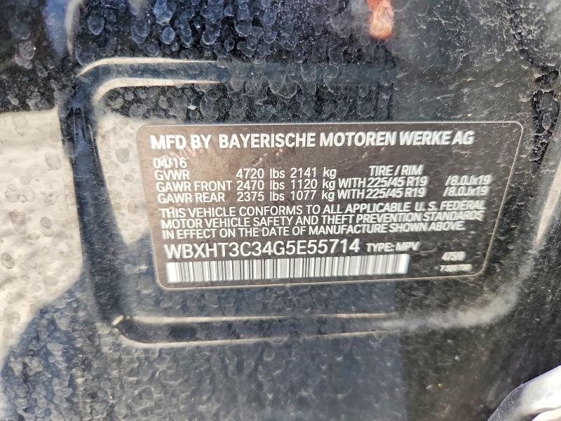 Продаж на аукціоні авто 2016 Bmw X1, vin: WBXHT3C34G5E55714, номер лоту: 62704976