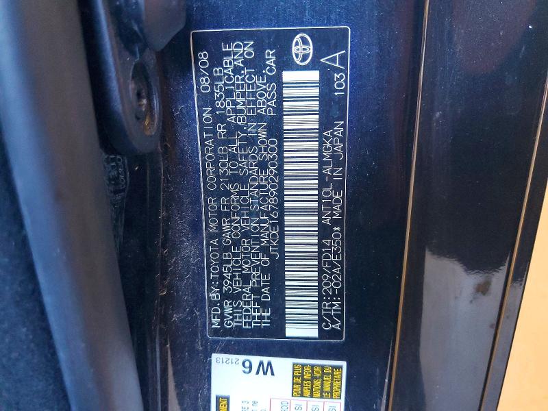 Продажа на аукционе авто 2009 Toyota Scion, vin: JTKDE167890290300, номер лота: 60521046