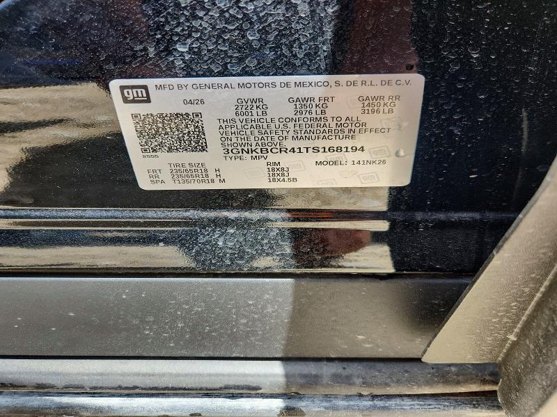Продаж на аукціоні авто 2026 Chevrolet Blazer, vin: 3GNKBCR41TS168194, номер лоту: 60131236