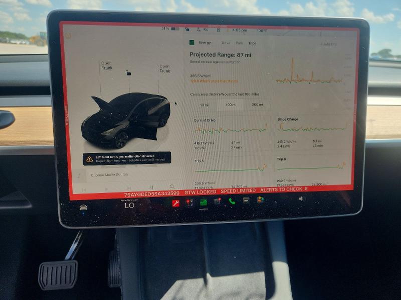 Aukcja sprzedaży 2025 Tesla Model  Y, vin: 7SAYGDED5SA343599, numer aukcji: 59772956