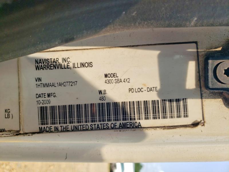 Продаж на аукціоні авто 2010 International 4000, vin: 1HTMMAAL1AH277217, номер лоту: 62313416