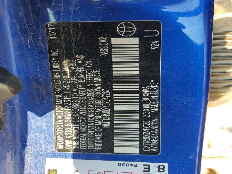 Aukcja sprzedaży 2018 Toyota C-hr, vin: NMTKHMBX4JR047287, numer aukcji: 61677316