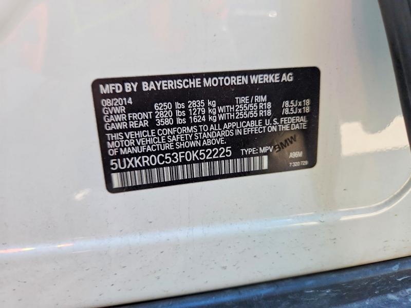 Aukcja sprzedaży 2015 Bmw X5, vin: 5UXKR0C53F0K52225, numer aukcji: 62906986