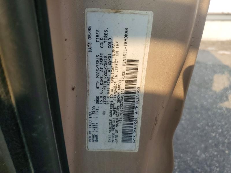 Aukcja sprzedaży 1995 Toyota Tacoma, vin: 4TAUN61CXSZ043141, numer aukcji: 62528406