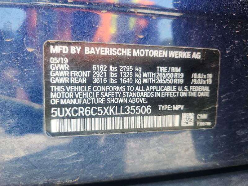 Aukcja sprzedaży 2019 Bmw X5, vin: 5UXCR6C5XKLL35506, numer aukcji: 62022936