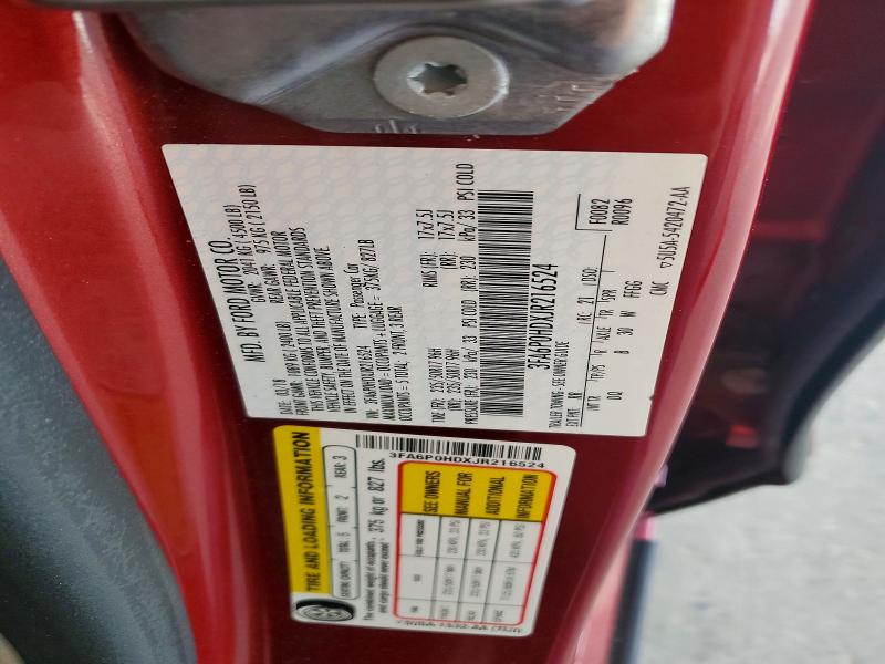2018 Ford Fusion მანქანა იყიდება აუქციონზე, vin: 3FA6P0HDXJR216524, აუქციონის ნომერი: 62119856
