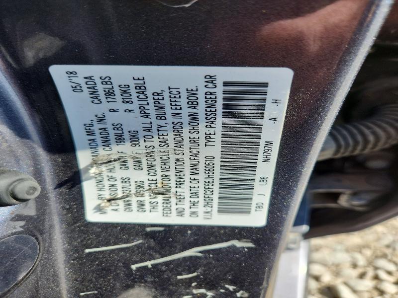Aukcja sprzedaży 2018 Honda Civic, vin: 2HGFC2F56JH560510, numer aukcji: 63364696