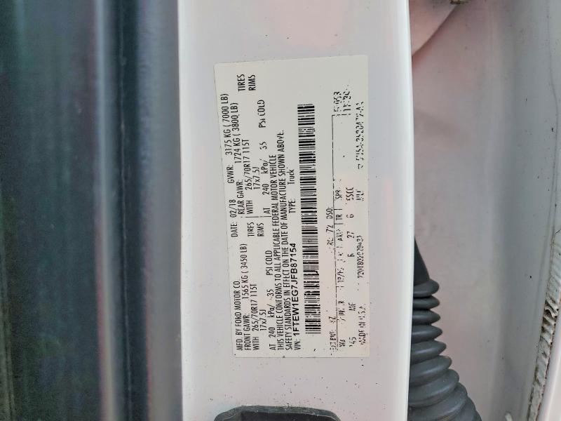 61314856 :رقم المزاد ، 1FTEW1EG7JFB87154 vin ، 2018 Ford F150 مزاد بيع