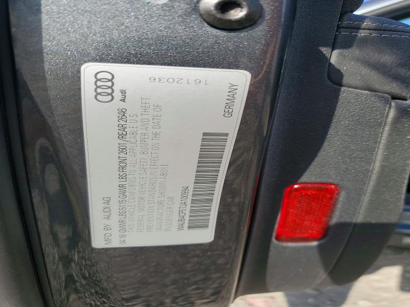 Aukcja sprzedaży 2018 Audi S5, vin: WAUB4CF57JA100994, numer aukcji: 61552096