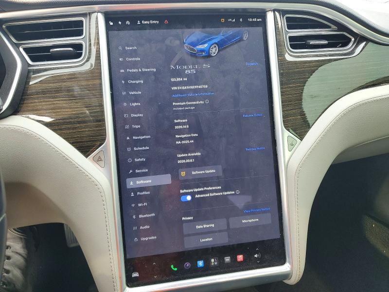 61347126 :رقم المزاد ، 5YJSA1H16EFP46759 vin ، 2014 Tesla Model S مزاد بيع