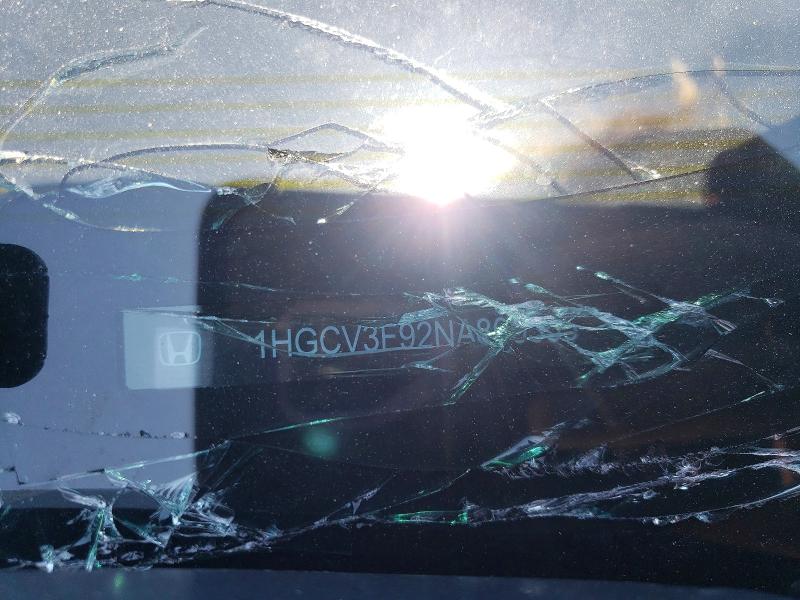 2022 Honda Accord მანქანა იყიდება აუქციონზე, vin: 1HGCV3F92NA800355, აუქციონის ნომერი: 61206496