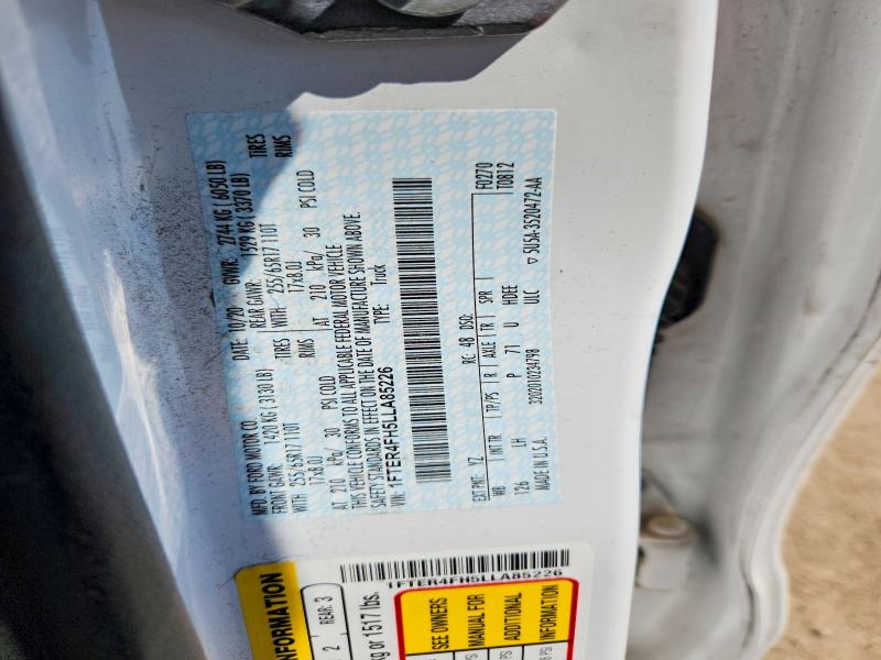 60300696 :رقم المزاد ، 1FTER4FH5LLA85226 vin ، 2020 Ford Ranger مزاد بيع
