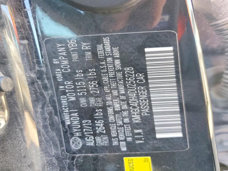 59988596 :رقم المزاد ، KMHGC4DH4DU256228 vin ، 2013 Hyundai Genesis مزاد بيع