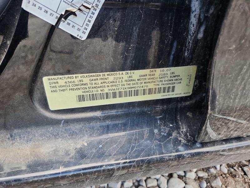 Продаж на аукціоні авто 2008 Volkswagen Jetta, vin: 3VWJZ71K98M072470, номер лоту: 60821996